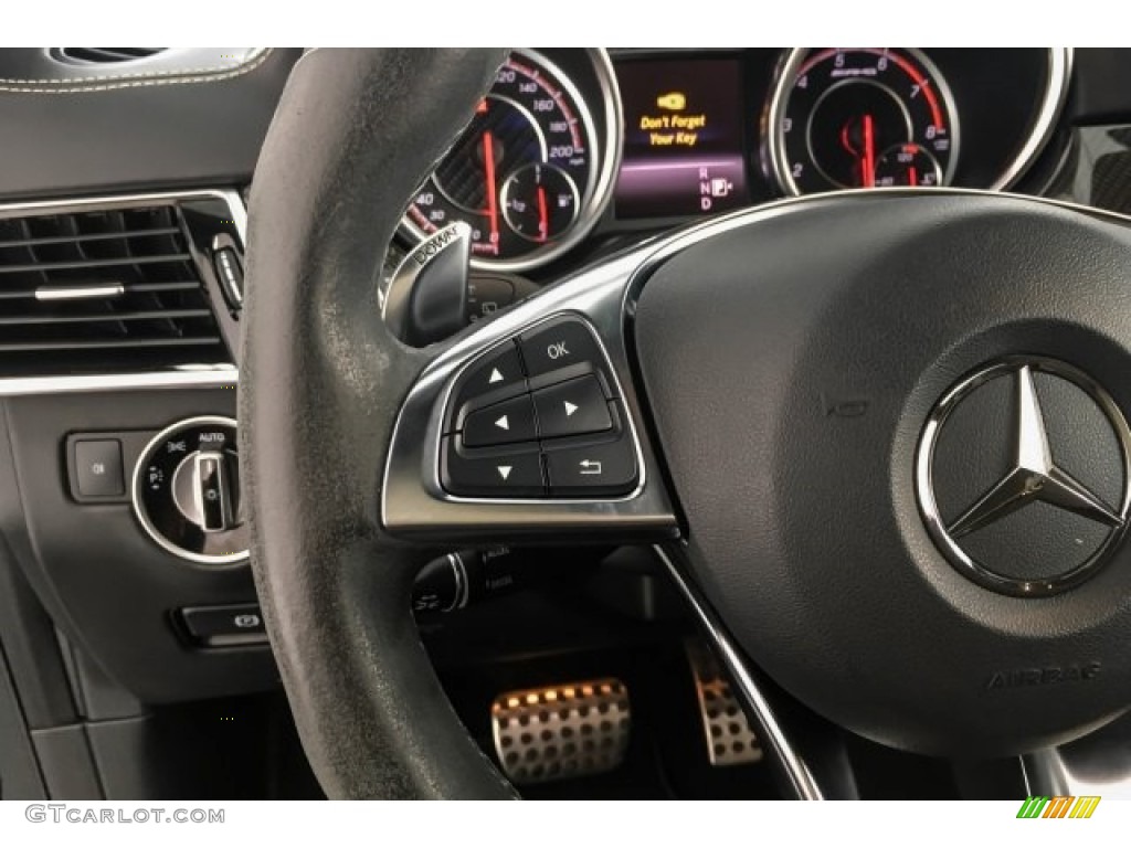2016 Mercedes-Benz GLE 63 S AMG 4Matic Black Steering Wheel Photo #129430944