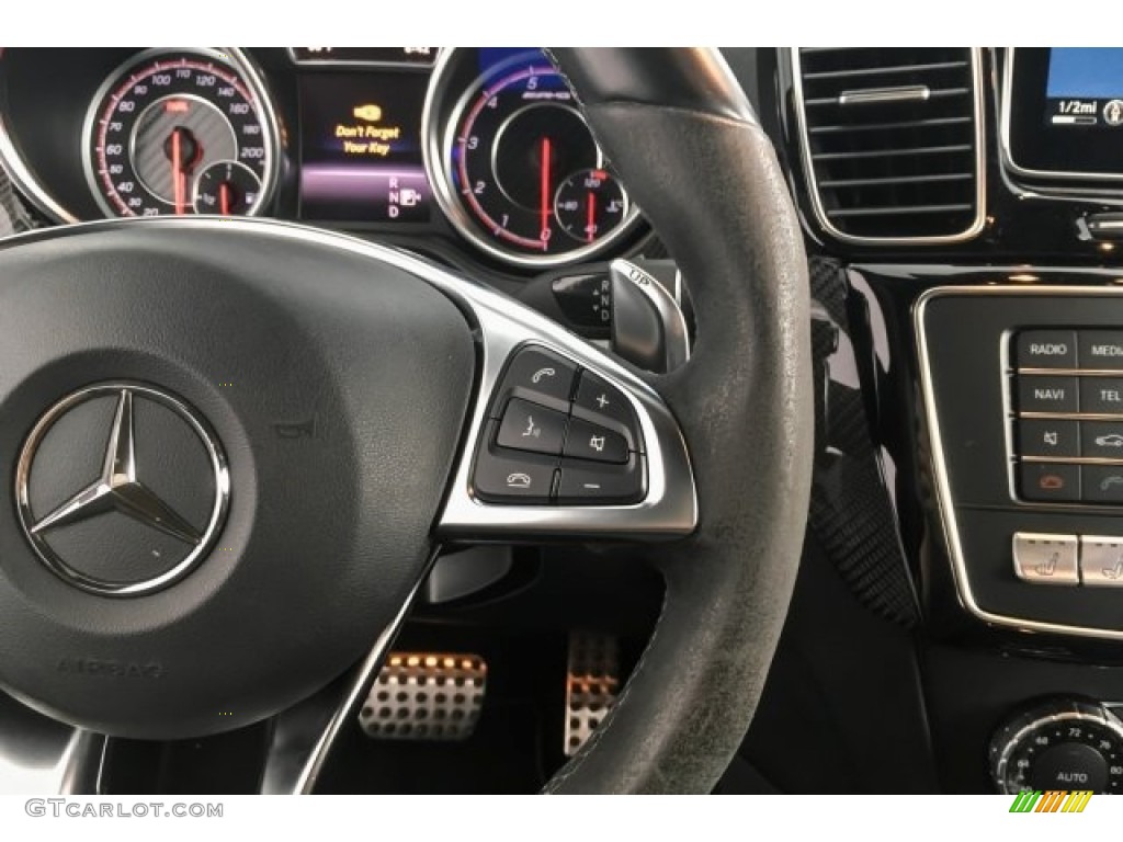 2016 Mercedes-Benz GLE 63 S AMG 4Matic Black Steering Wheel Photo #129430965