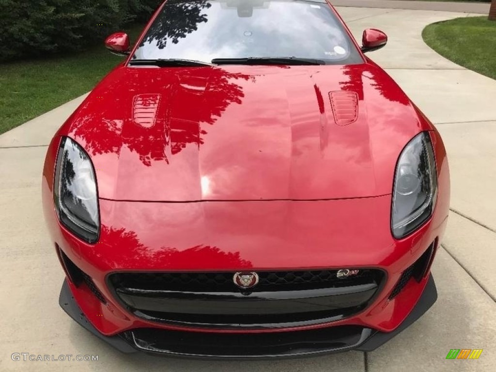 2017 F-TYPE SVR AWD Coupe - Caldera Red / SVR Quilted Jet W/Red Stitching photo #11