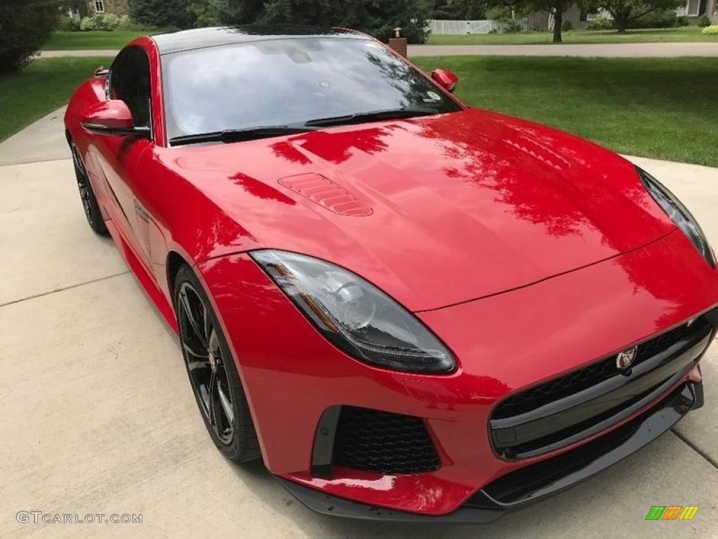 Caldera Red 2017 Jaguar F-TYPE SVR AWD Coupe Exterior Photo #129431139