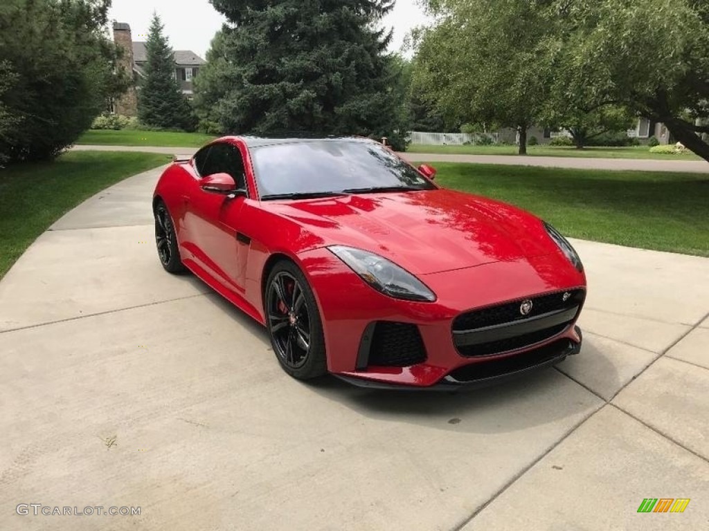 Caldera Red 2017 Jaguar F-TYPE SVR AWD Coupe Exterior Photo #129431166