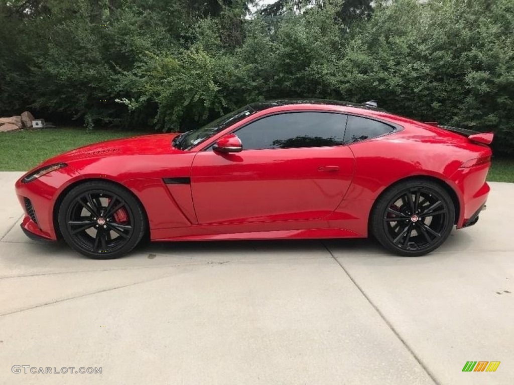 2017 F-TYPE SVR AWD Coupe - Caldera Red / SVR Quilted Jet W/Red Stitching photo #14