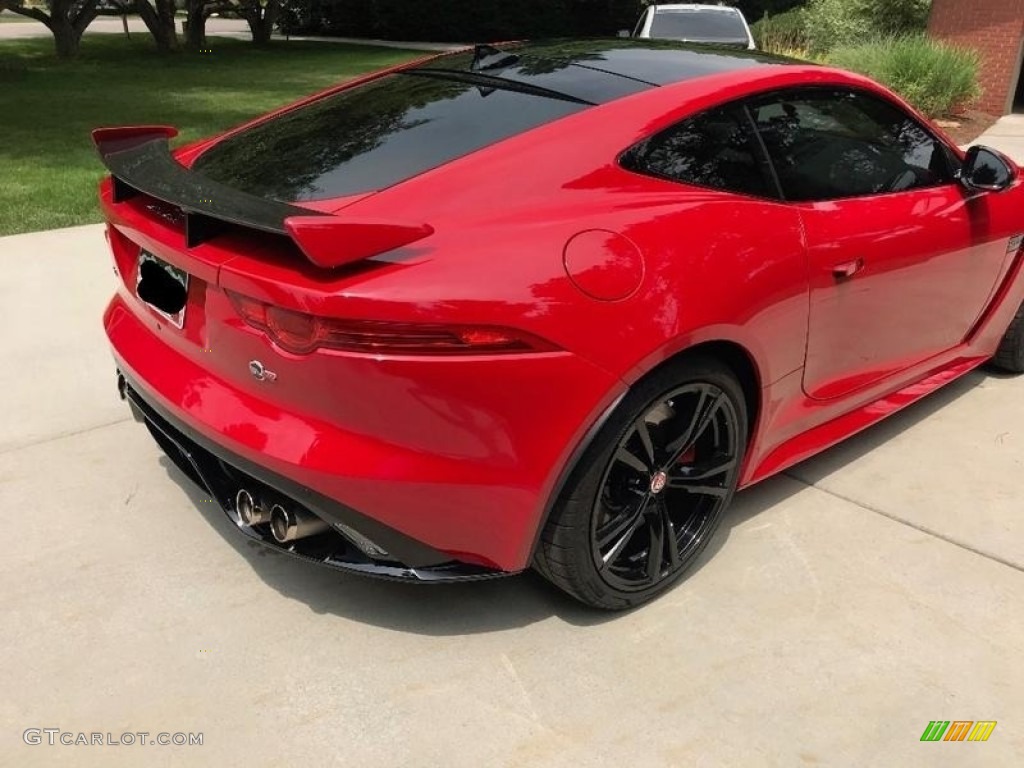 2017 F-TYPE SVR AWD Coupe - Caldera Red / SVR Quilted Jet W/Red Stitching photo #16