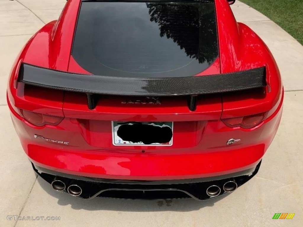 2017 F-TYPE SVR AWD Coupe - Caldera Red / SVR Quilted Jet W/Red Stitching photo #17