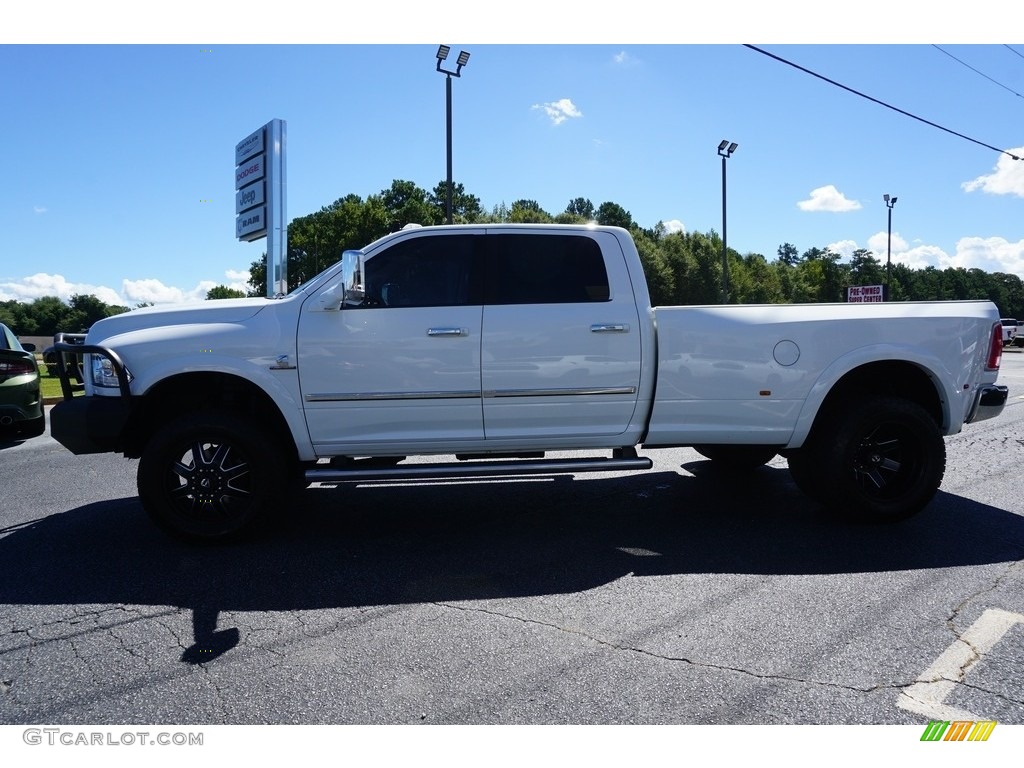 2014 3500 Laramie Crew Cab 4x4 Dually - Bright White / Canyon Brown/Light Frost Beige photo #10