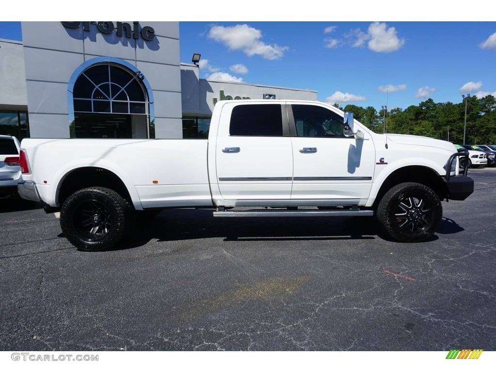 2014 3500 Laramie Crew Cab 4x4 Dually - Bright White / Canyon Brown/Light Frost Beige photo #14