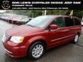 Deep Cherry Red Crystal Pearl 2016 Chrysler Town & Country Touring