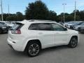 2019 Pearl White Jeep Cherokee Overland  photo #5