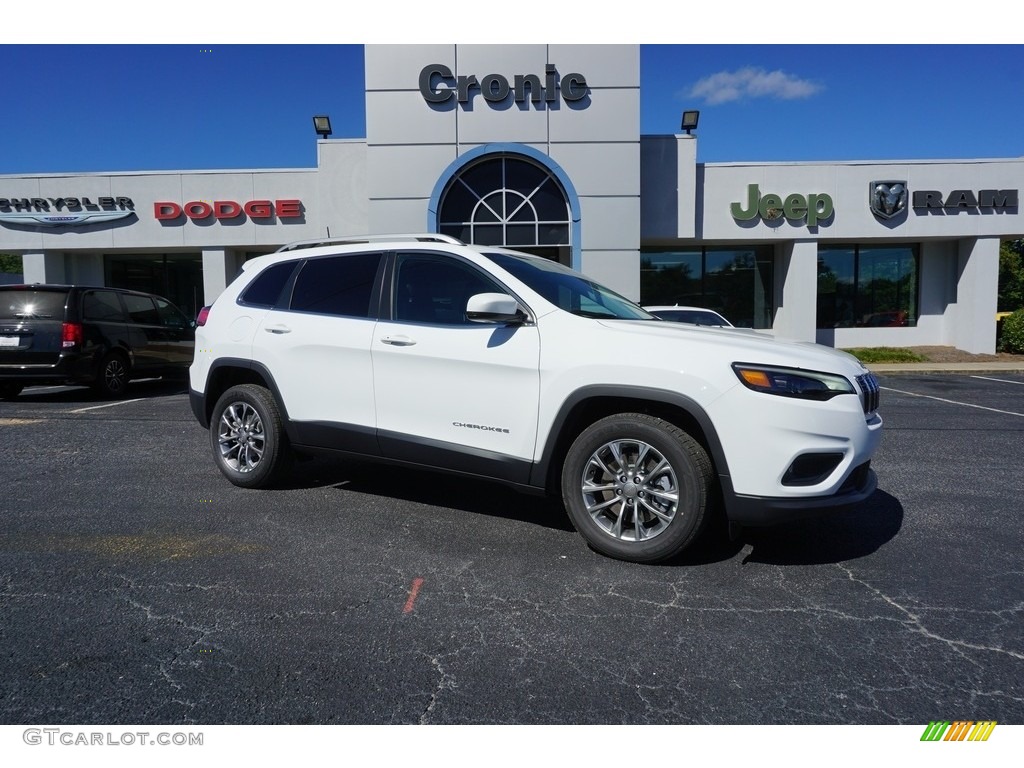 2019 Cherokee Latitude Plus - Bright White / Black photo #1