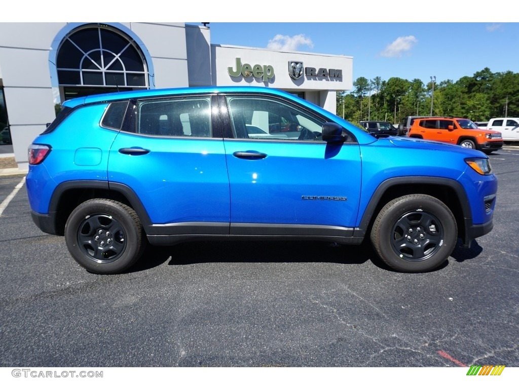 Laser Blue Pearl 2019 Jeep Compass Sport Exterior Photo #129436176