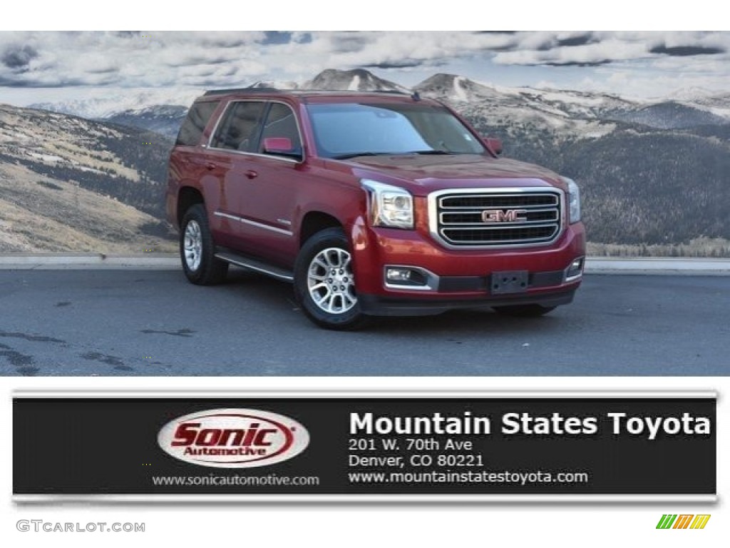 2015 Yukon SLT 4WD - Crystal Red Tintcoat / Jet Black photo #1