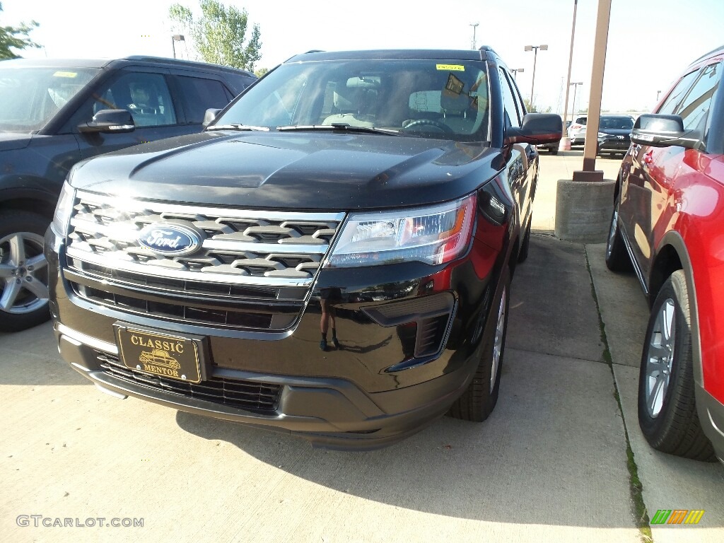 2018 Explorer 4WD - Shadow Black / Medium Stone photo #1