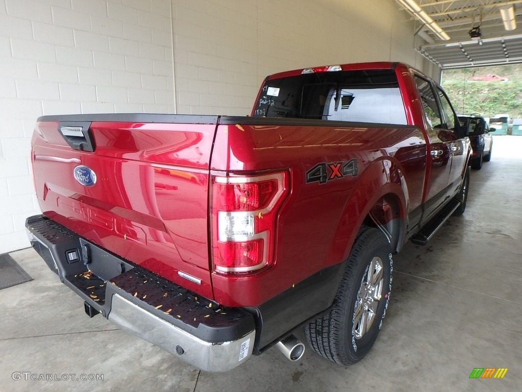 2018 F150 XLT SuperCrew 4x4 - Ruby Red / Earth Gray photo #2