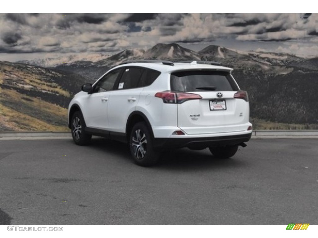 2018 RAV4 LE - Super White / Black photo #3