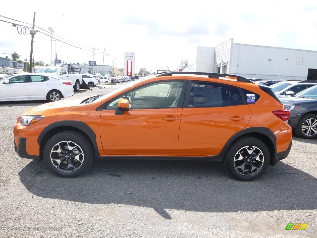 2019 Crosstrek 2.0i Premium - Sunshine Orange / Black photo #7