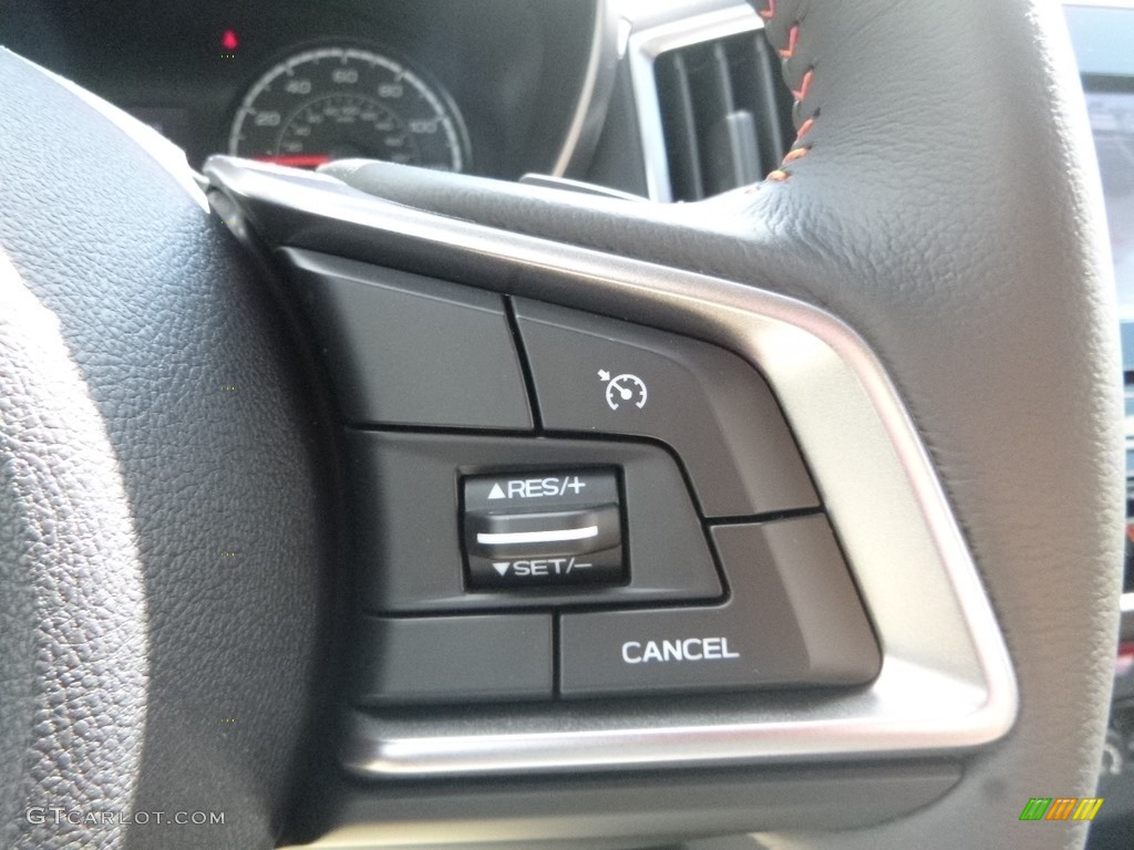 2019 Subaru Crosstrek 2.0i Premium Black Steering Wheel Photo #129443516