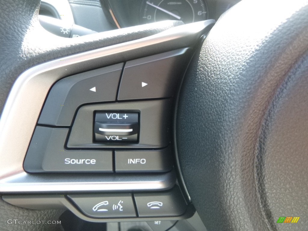 2019 Subaru Impreza 2.0i 4-Door Black Steering Wheel Photo #129446228