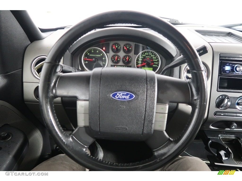 2004 F150 FX4 Regular Cab 4x4 - Black / Black/Medium Flint photo #13