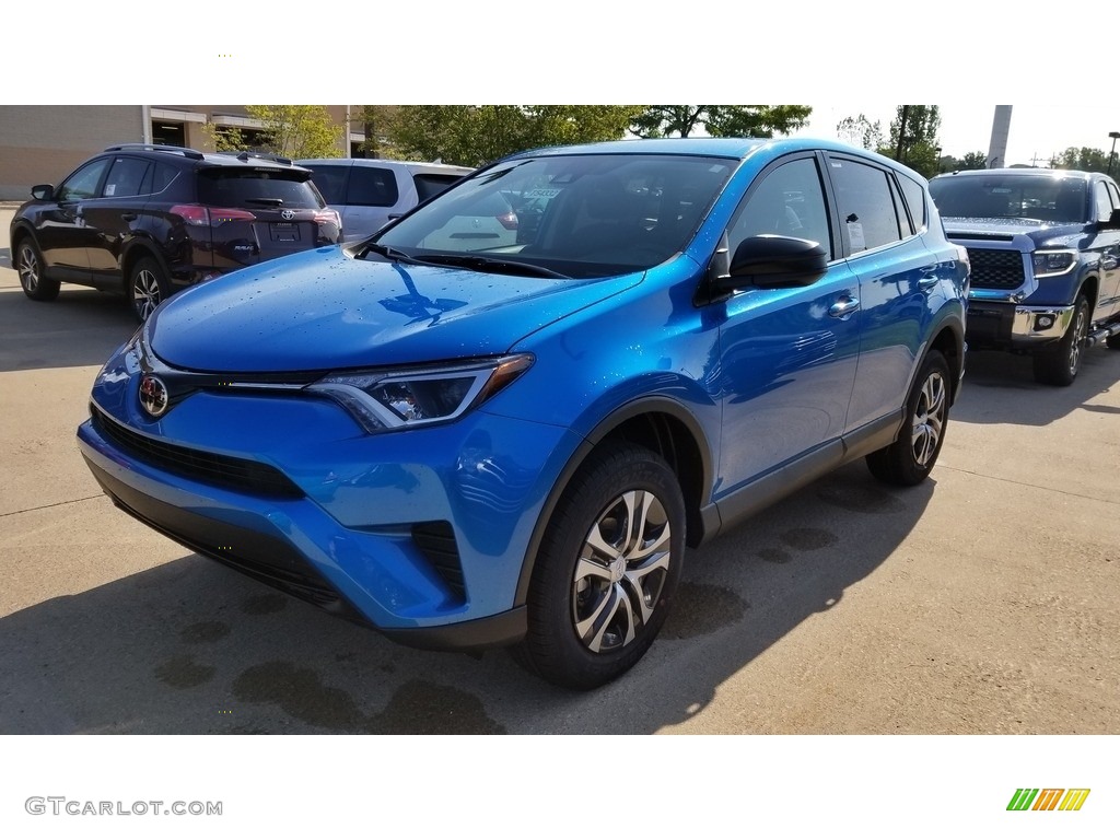 2018 RAV4 LE - Electric Storm Blue / Black photo #1