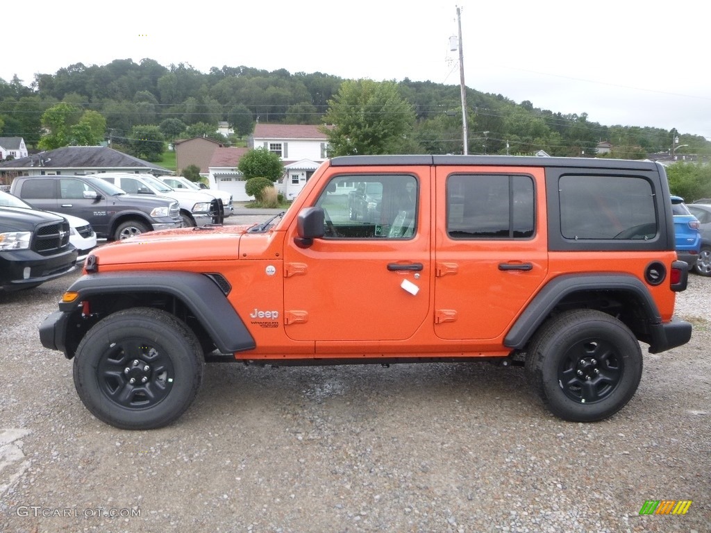 Punk n Metallic 2018 Jeep Wrangler Unlimited Sport 4x4 Exterior Photo #129447728