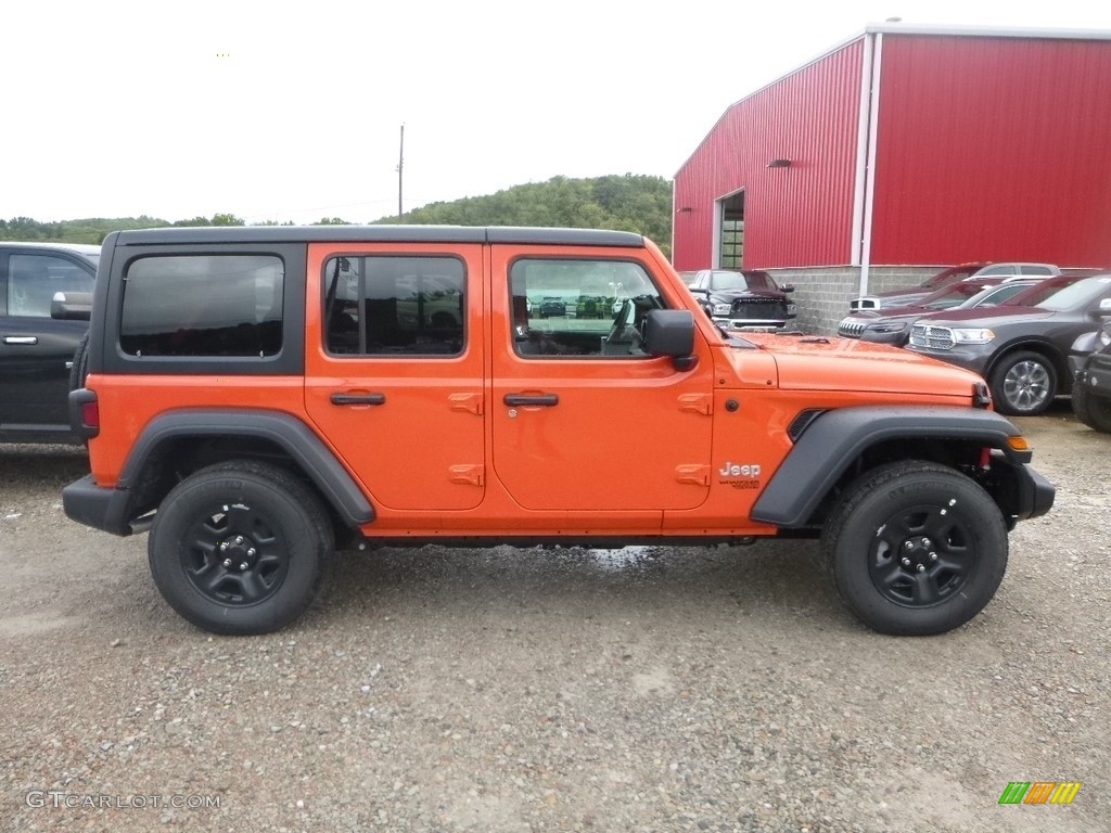 2018 Wrangler Unlimited Sport 4x4 - Punk n Metallic / Black photo #6