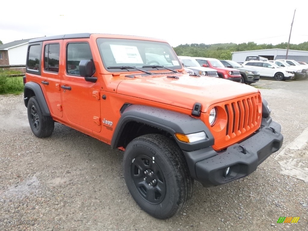 2018 Wrangler Unlimited Sport 4x4 - Punk n Metallic / Black photo #7