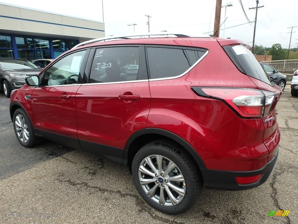 2018 Escape Titanium 4WD - Ruby Red / Charcoal Black photo #4