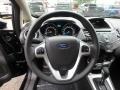 Charcoal Black 2018 Ford Fiesta SE Sedan Steering Wheel