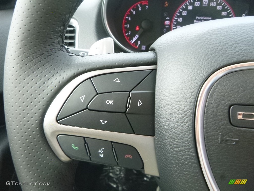 2018 Dodge Durango Citadel AWD Black Steering Wheel Photo #129450005