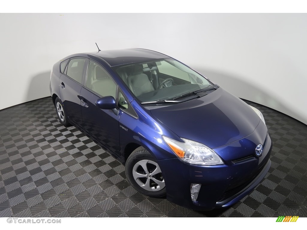 2013 Prius Two Hybrid - Nautical Blue Metallic / Dark Gray photo #3