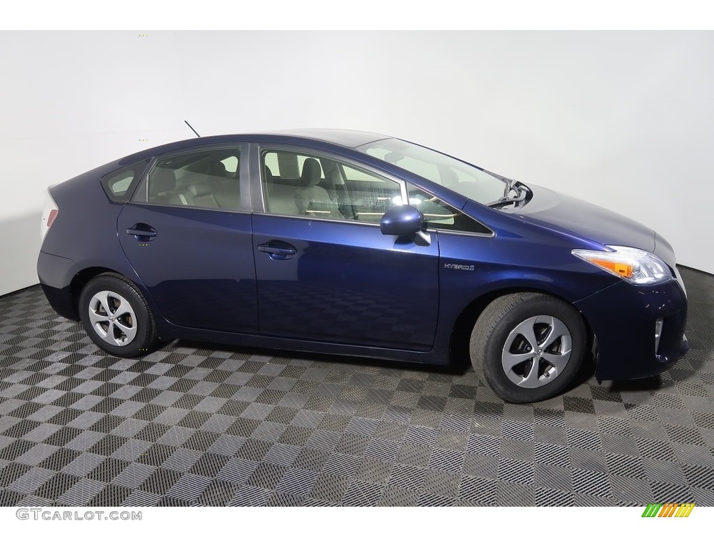 2013 Prius Two Hybrid - Nautical Blue Metallic / Dark Gray photo #4