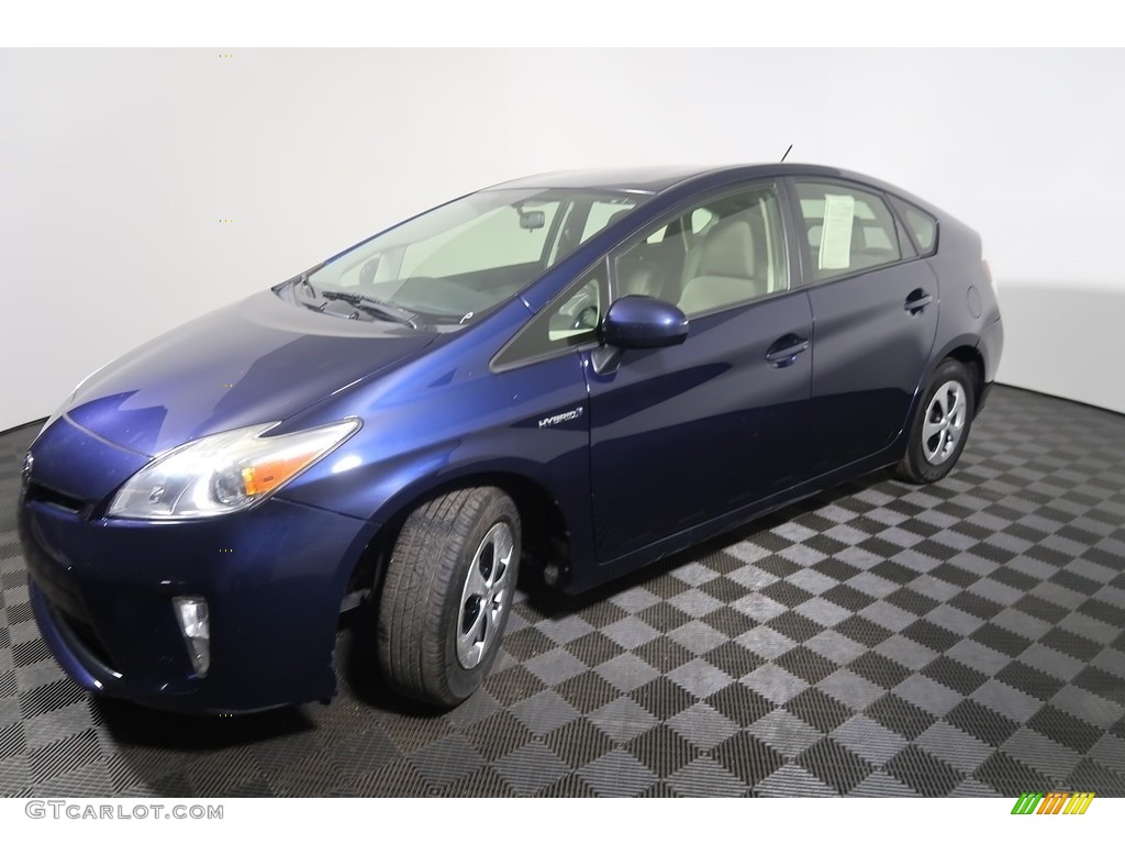 2013 Prius Two Hybrid - Nautical Blue Metallic / Dark Gray photo #8