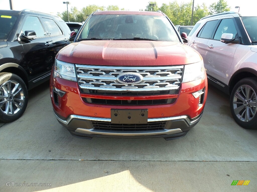 2018 Explorer Limited 4WD - Ruby Red / Ebony Black photo #2