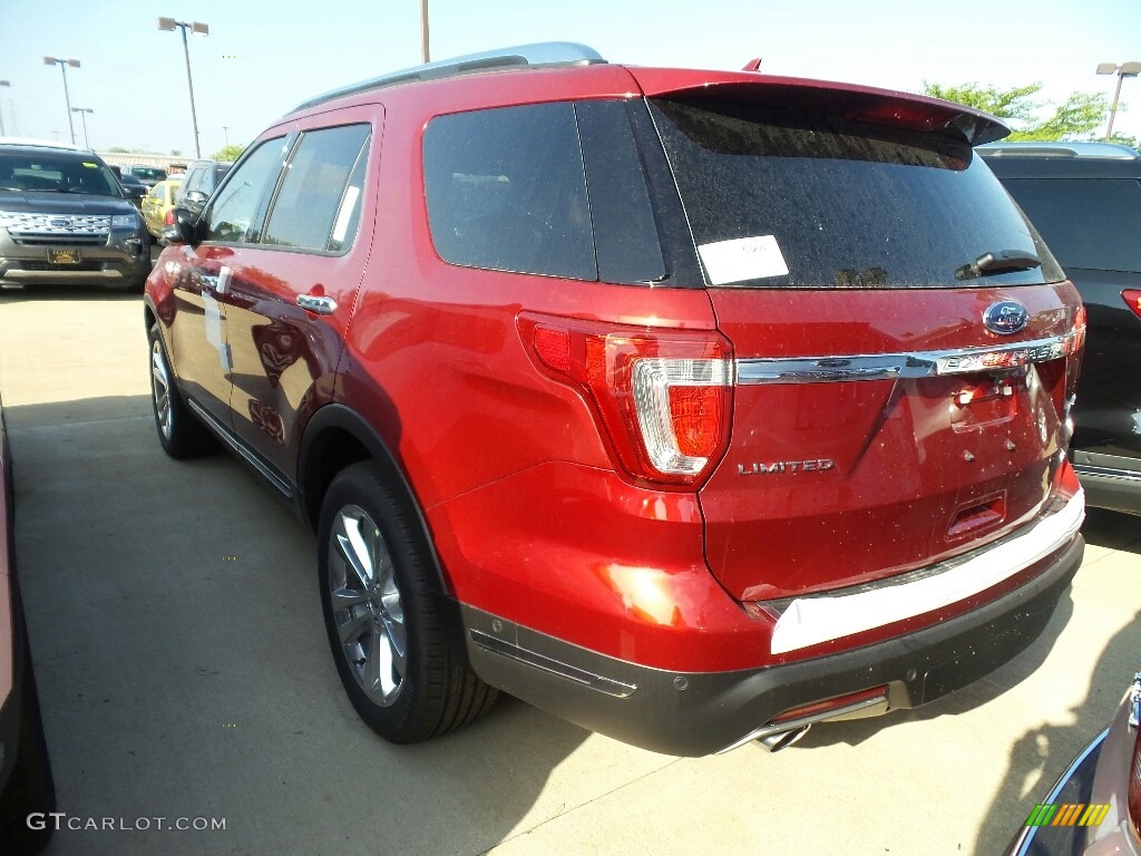 2018 Explorer Limited 4WD - Ruby Red / Ebony Black photo #3