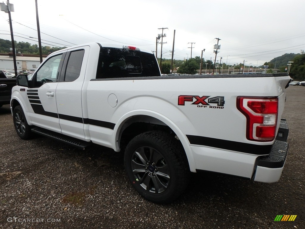 2018 F150 XLT SuperCab 4x4 - Oxford White / Special Edition Black/Red photo #4
