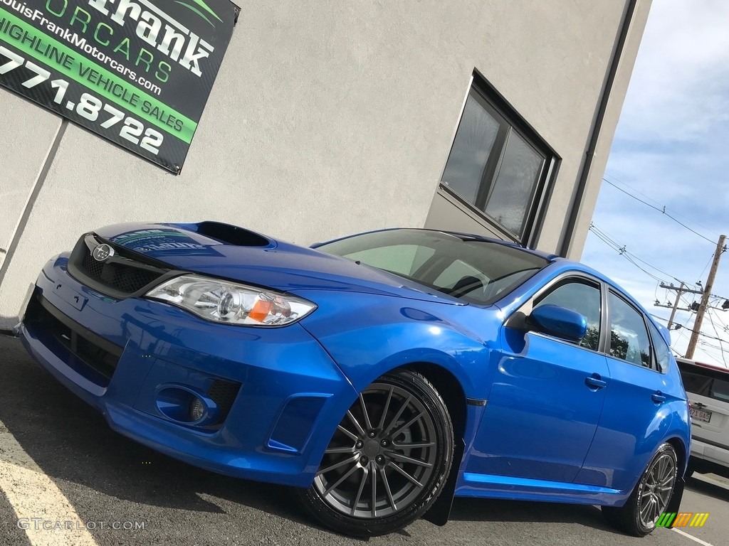 2013 Impreza WRX Premium 5 Door - WR Blue Pearl / WRX Carbon Black photo #4