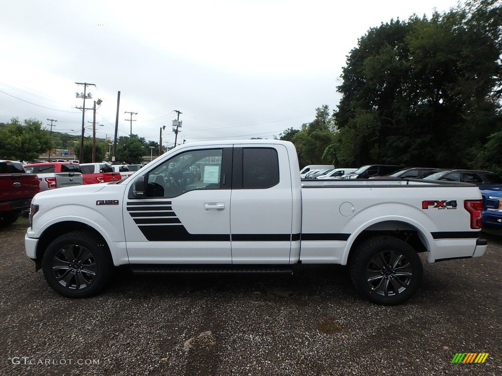 2018 F150 XLT SuperCab 4x4 - Oxford White / Special Edition Black/Red photo #5