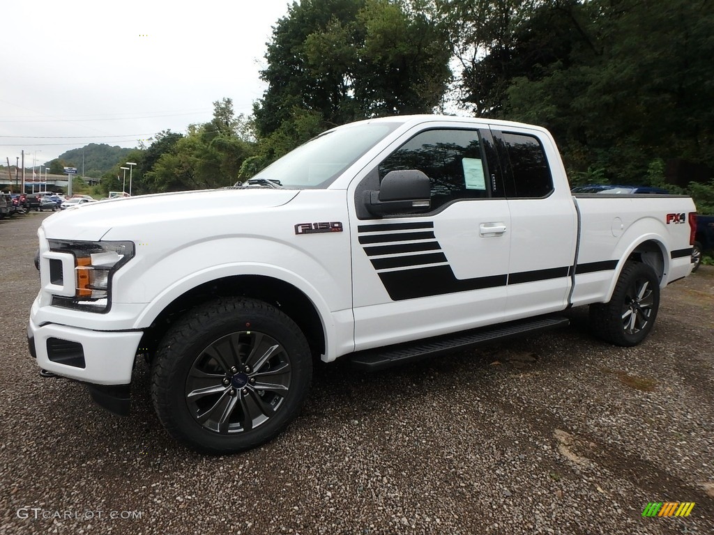 2018 F150 XLT SuperCab 4x4 - Oxford White / Special Edition Black/Red photo #6
