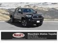 2018 Midnight Black Metallic Toyota Tacoma SR Double Cab 4x4  photo #1