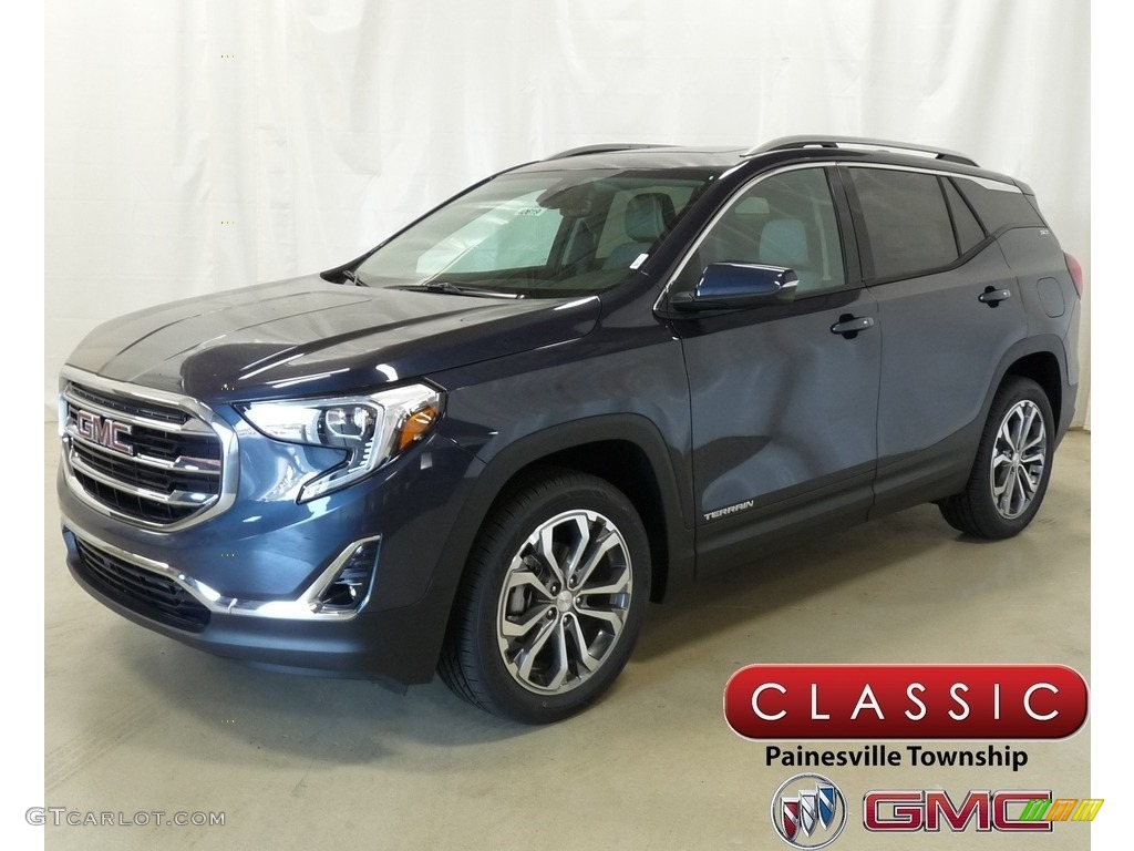 2019 Terrain SLT AWD - Blue Steel Metallic / Medium Ash Gray photo #1