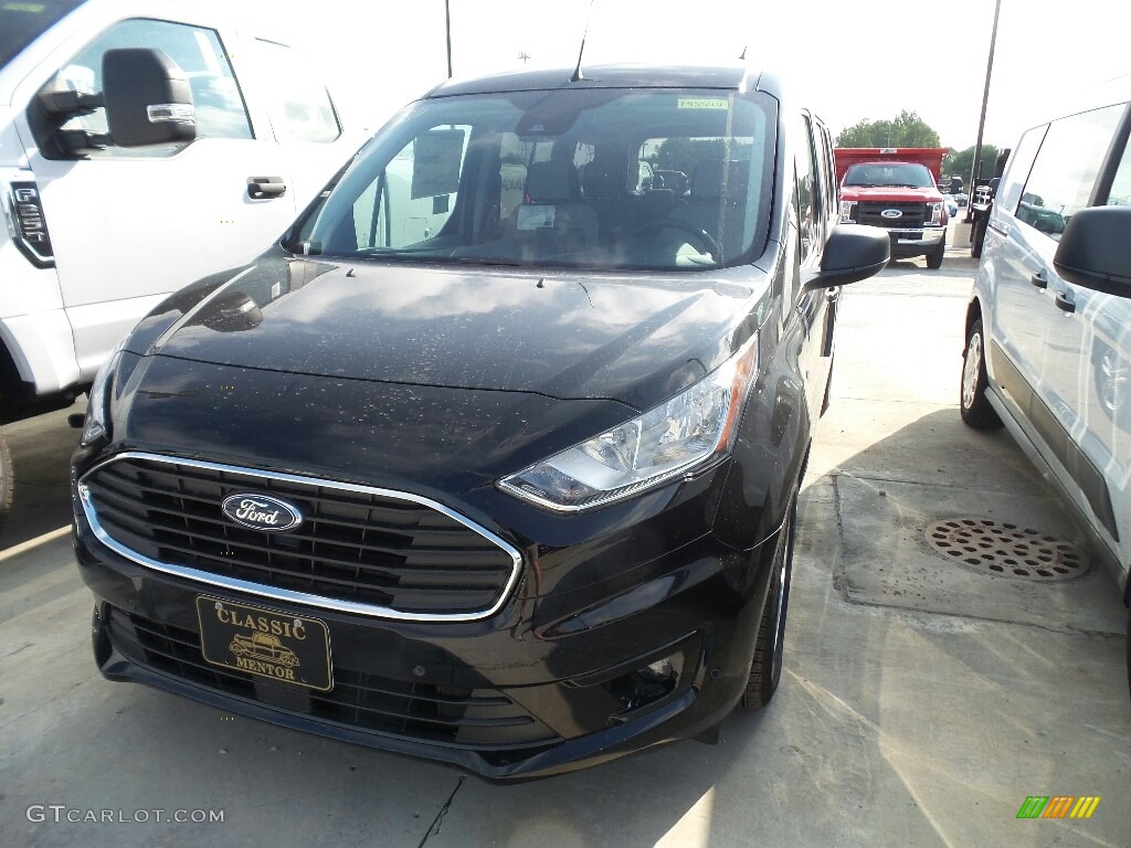 2019 Transit Connect XLT Passenger Wagon - Shadow Black / Palazzo Grey photo #1