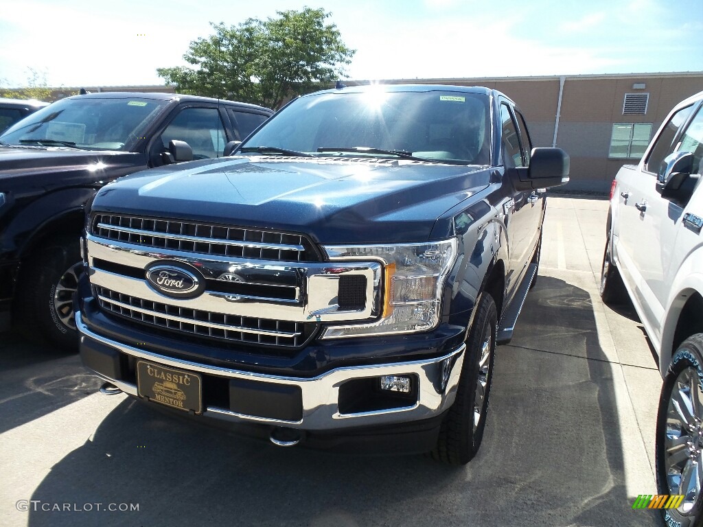 2018 F150 XLT SuperCrew 4x4 - Blue Jeans / Earth Gray photo #1