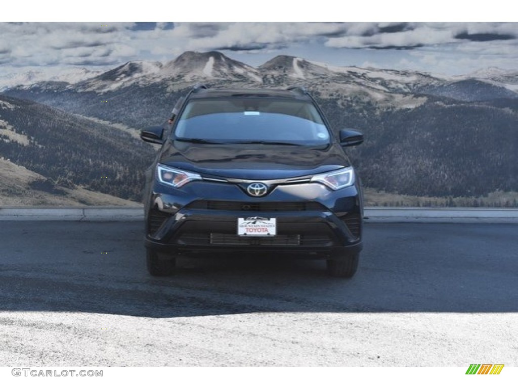 2018 RAV4 LE - Galactic Aqua Mica / Black photo #2