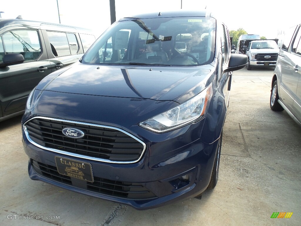 2019 Transit Connect XLT Passenger Wagon - Dark Blue / Palazzo Grey photo #1