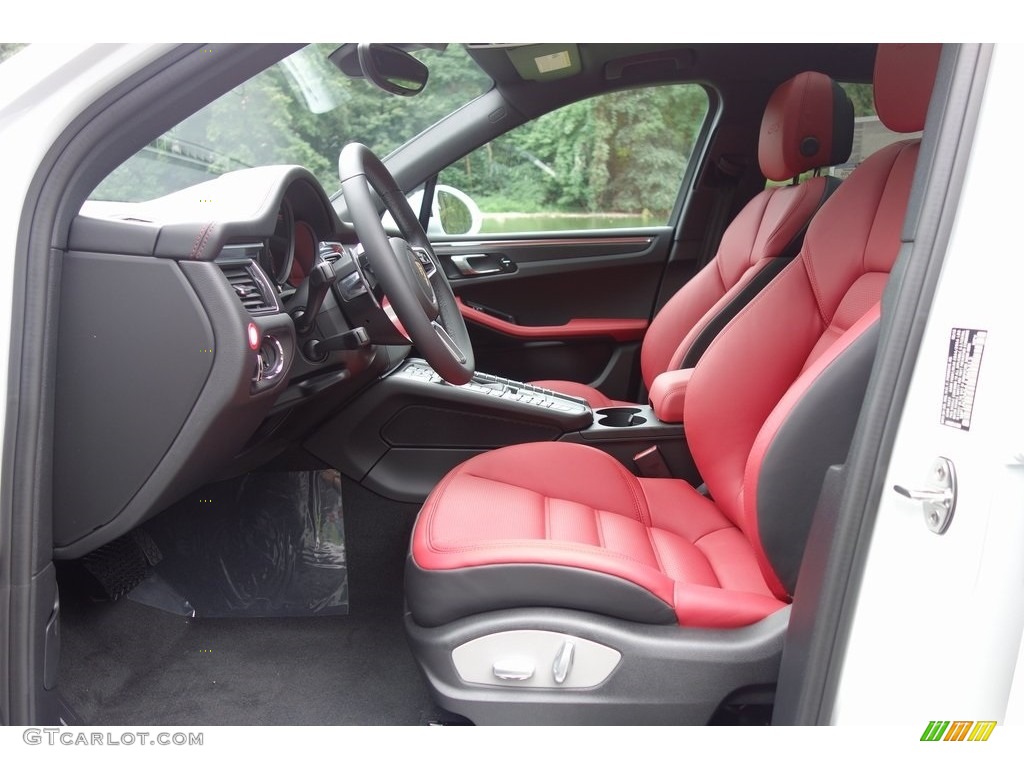 Black/Garnet Red Interior 2018 Porsche Macan GTS Photo #129469349