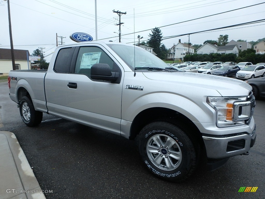 2018 F150 XLT SuperCab 4x4 - Ingot Silver / Earth Gray photo #3