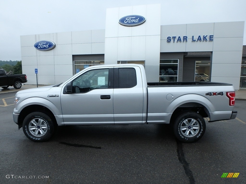 2018 F150 XLT SuperCab 4x4 - Ingot Silver / Earth Gray photo #8