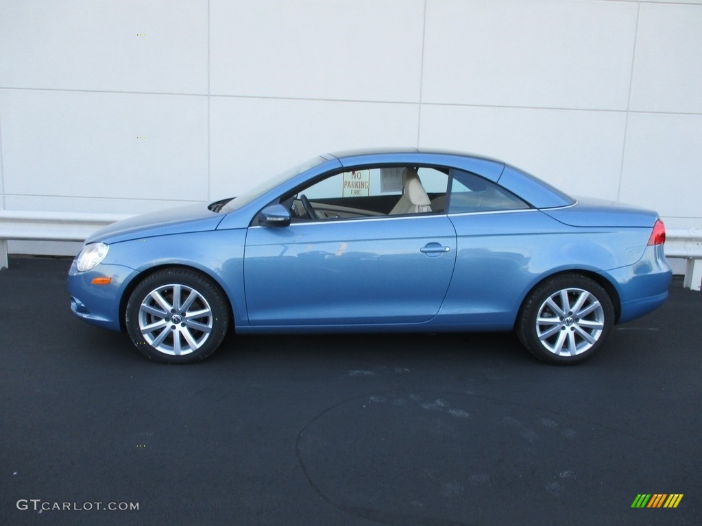 2010 Eos Komfort - Eismeer Blue Metallic / Cornsilk Beige photo #7