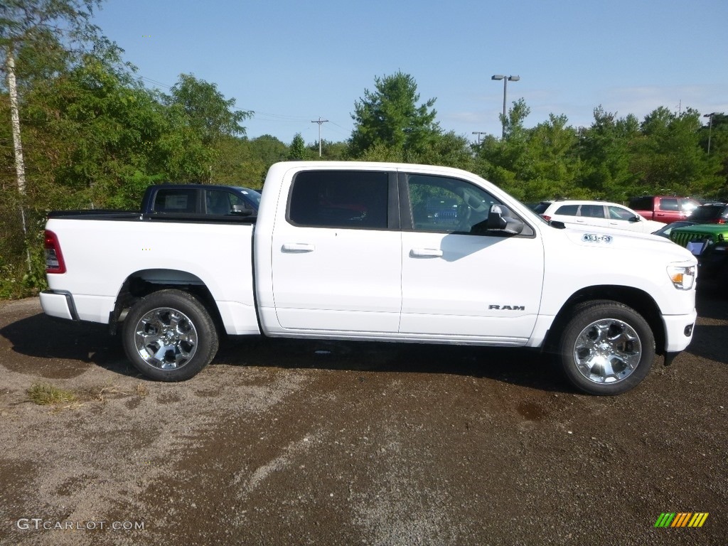 2019 1500 Big Horn Crew Cab 4x4 - Bright White / Black/Light Frost Beige photo #6