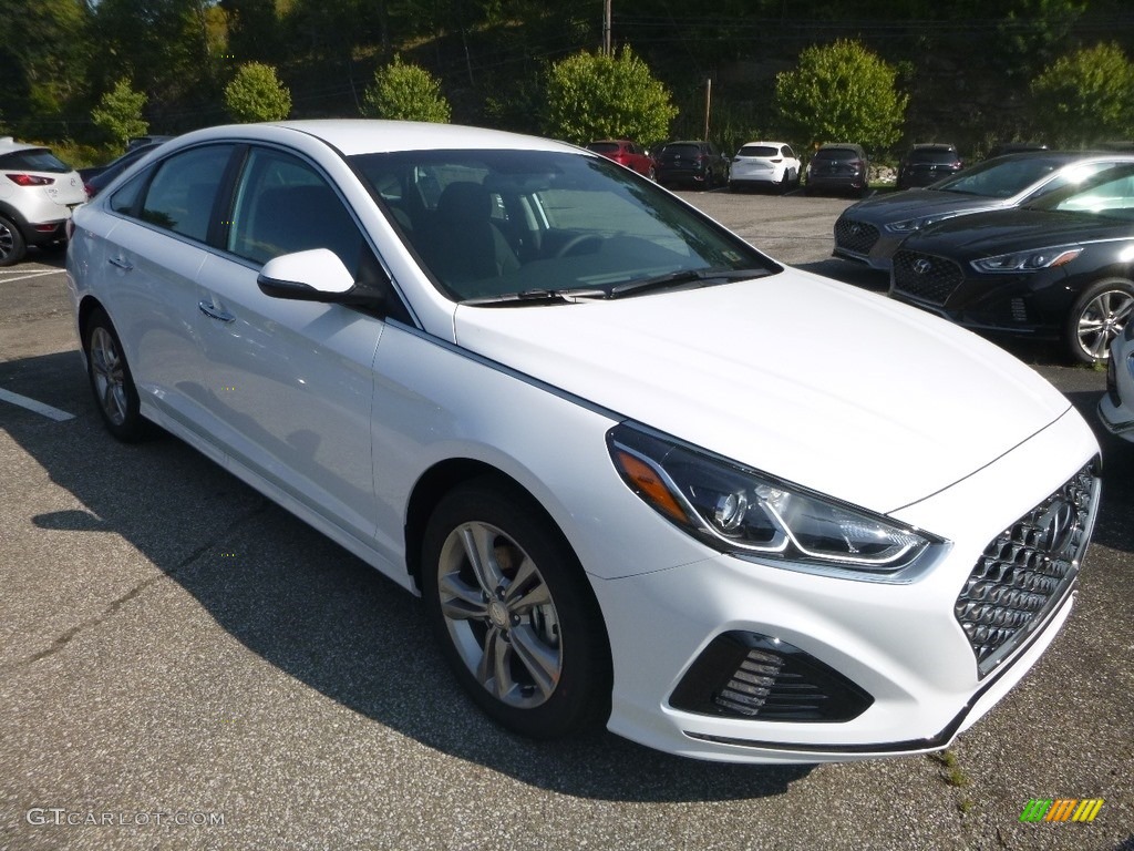 2019 Sonata SEL - Quartz White Pearl / Black photo #3